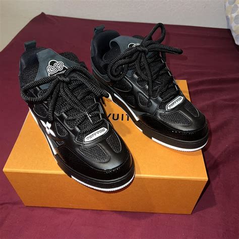 louis vuitton skate sneakers black